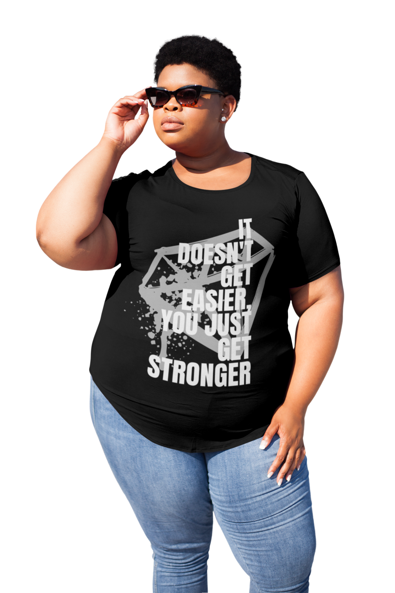 Built Stronger Tee – No Easy Days, Just Better Ones